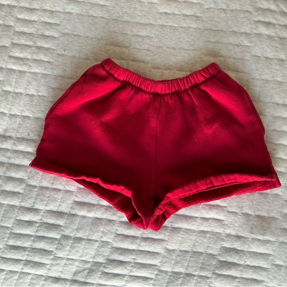 Source Unknown Red High Waist Women’s Shorts